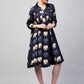 InWeave Women's Blue Elephant Print Flared Dress - Swadesiicart