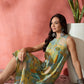 InWeave Pear Green Window Print R Neck Dress - Swadesiicart