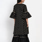 NOZ2TOZ Black Printed Kurta & Sharara Set For Girls | Swadesiicart