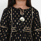 NOZ2TOZ Black Printed Kurta & Sharara Set For Girls | Swadesiicart