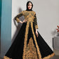 Monjolika Fashion Designer Real Georgette With Embroidered Pakistani Anarkali Suits In Black Color - Swadesiicart