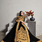 Monjolika Fashion Designer Real Georgette With Embroidered Pakistani Anarkali Suits In Black Color - Swadesiicart