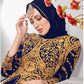 Monjolika Fashion Designer Real Georgette With Embroidered Pakistani Anarkali Suits In Navy Blue Color - Swadesiicart