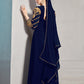 Monjolika Fashion Designer Real Georgette With Embroidered Pakistani Anarkali Suits In Navy Blue Color - Swadesiicart