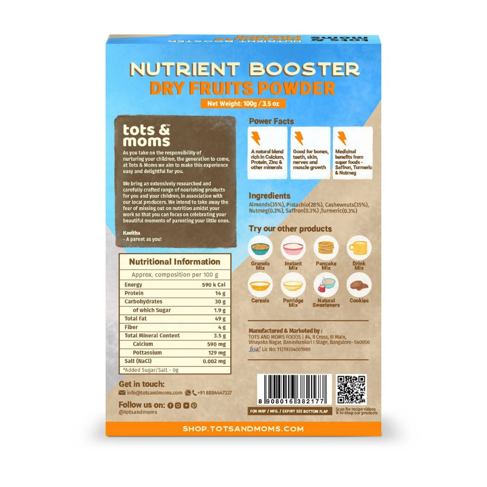 Tots and Moms Dry Fruits Powder - Swadesiicart