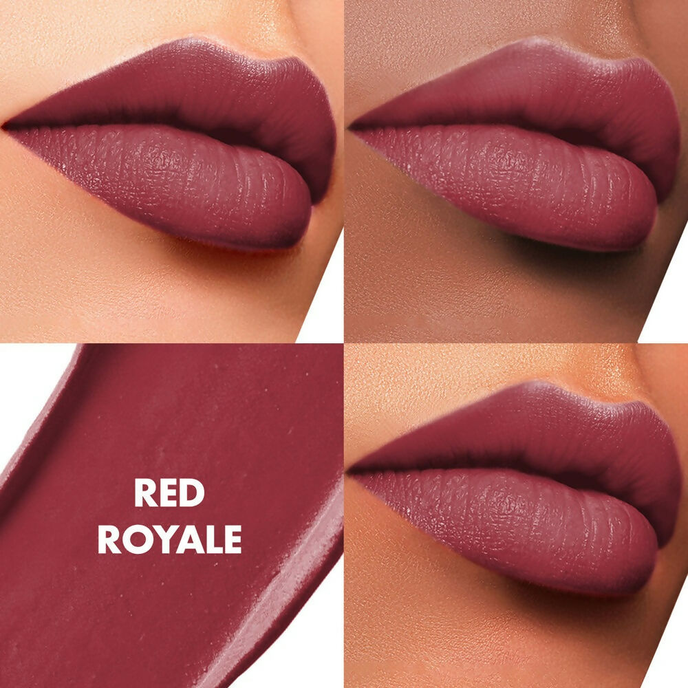 Lakme Cushion Matte Lipstick - Red Royale - Swadesiicart