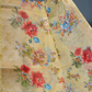 Shades of Light Dry Mehendi With Floral Print Semi Chanderi Saree By Gayathri Reddy Designer Studio | Swadesiicart