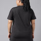 MKH Plus Size Typography Printed Dri-FIT Relaxed Fit Drop-Shoulder Sleeves Gym T-shirt - Swadesiicart