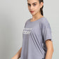 MKH Typography Printed Relaxed Fit Dri-Fit T-shirt - Swadesiicart