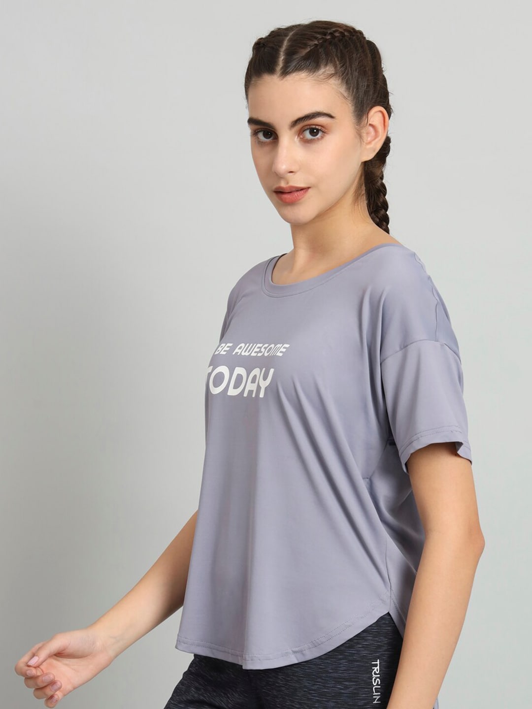 MKH Typography Printed Relaxed Fit Dri-Fit T-shirt - Swadesiicart