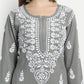 ADA Ethnic Motifs Embroidered Lucknowi Chikankari Kurta with Trousers | Swadesiicart