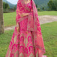 Monjolika Fashion Designer Silk Rani Pink Color Bridal Wear Khatli Work Readymade Lehenga Choli - Swadesiicart