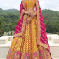 Monjolika Fashion Designer Silk Orange Color Bridal Wear Khatli Work Readymade Lehenga Choli - Swadesiicart