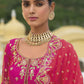 Monjolika Fashion Designer Silk Rani Pink Color Bridal Wear Khatli Work Readymade Lehenga Choli - Swadesiicart