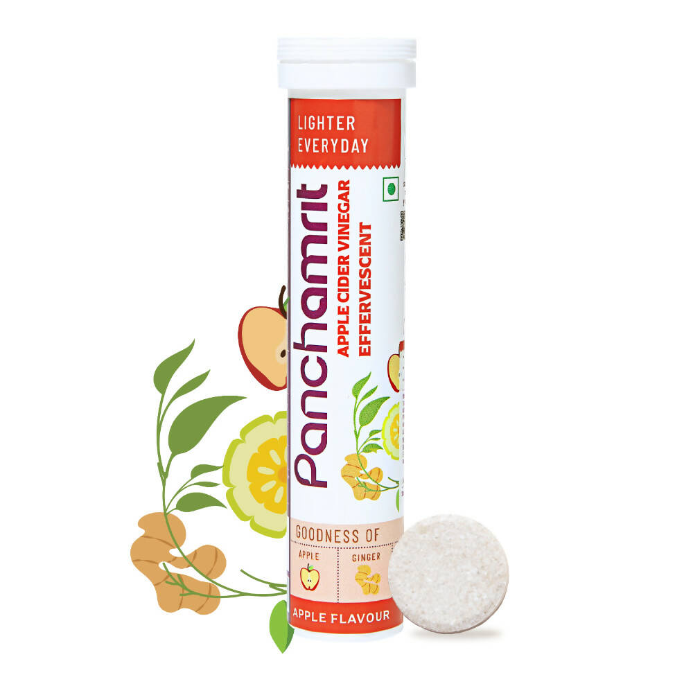 Panchamrit Apple Cider Vinegar Effervescent Tablets-Apple Flavor | Swadesiicart