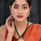 Saraf RS Jewellery Gold-Polished Polki Studded With Beads Handcrafted Jewellery Set - Swadesiicart