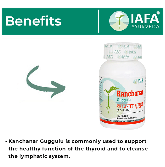 Iafa Ayuveda Kanchanar Guggulu Tablets | Swadesiicart