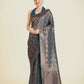 Monjolika Fashion Teal Color Banarasi Silk Woven Saree | Swadesiicart