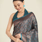 Monjolika Fashion Teal Color Banarasi Silk Woven Saree | Swadesiicart