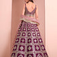Monjolika Fashion Purple Embroidered Art Silk Trendy A Line Lehenga Choli - Swadesiicart