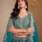 Monjolika Fashion Art Silk Embroidered Teal Lehenga Choli - Swadesiicart