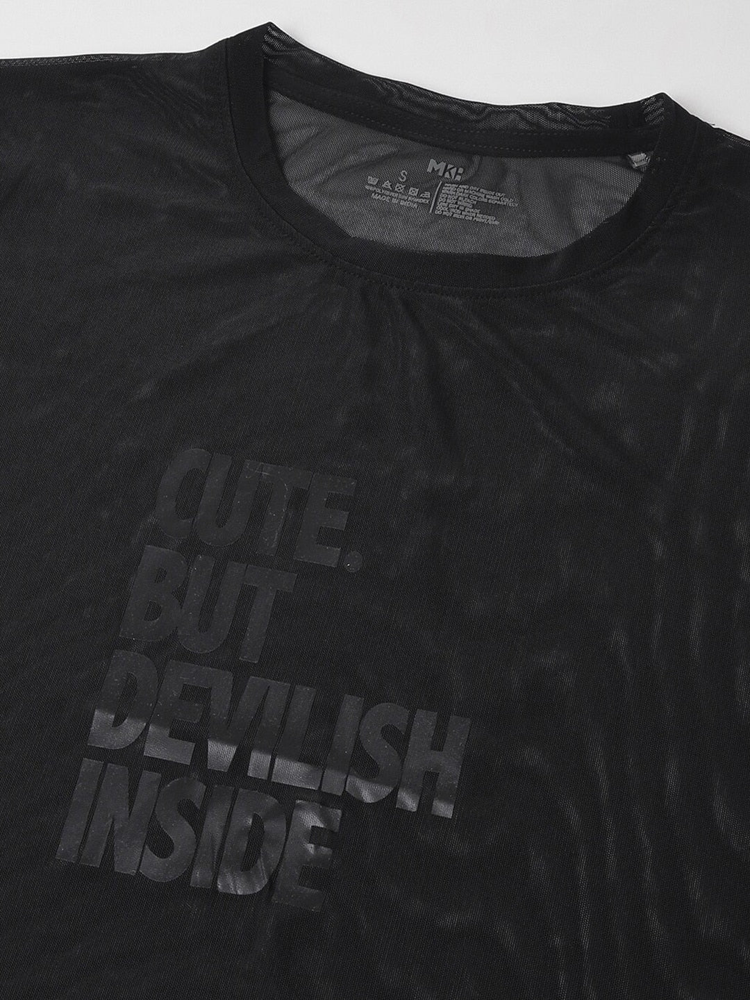 MKH Typography Printed Round Neck Short Sleeves Dri-FIT Relaxed Fit T-shirt - Swadesiicart