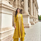 Anaita Yellow Chinon Sequence Embroidered Readymade Salwar Suit