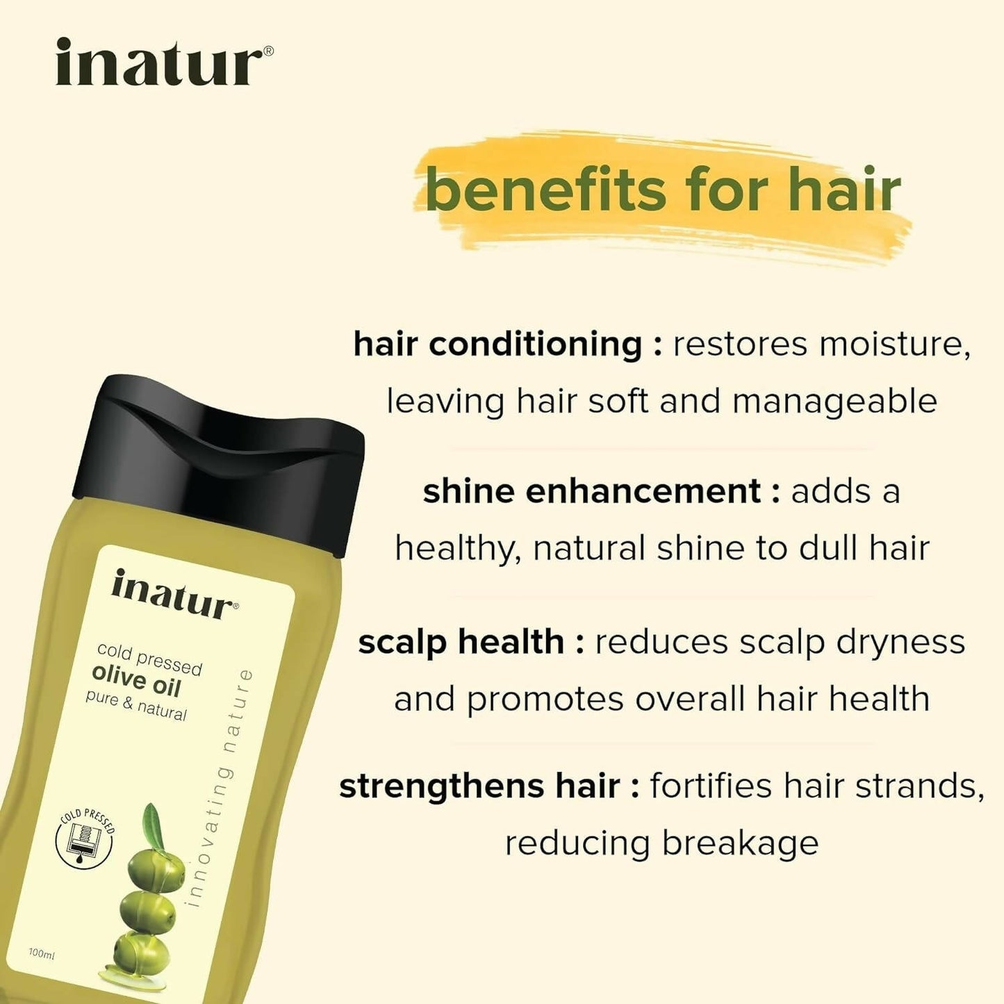 Inatur Cold Pressed Olive Oil - Swadesiicart