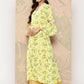 Ahalyaa Women's Traditional wear Kurta - Yellow | Swadesiicart