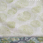 Off White And Parrot Green Colour Pure Kota Cotton Saree By Gayathri Reddy Designer Studio | Swadesiicart