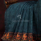 Peacock Green Colour Diamond Print Design Semi Chanderi Saree By Gayathri Reddy Designer Studio | Swadesiicart