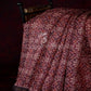 Wine Colored Floral Design Semi Chanderi Saree By Gayathri Reddy Designer Studio | Swadesiicart