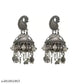 Tehzeeb Creations Women's Black Colour Oxidised Jhumki | Swadesiicart