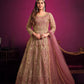 Anaita Pink Embroidered Net Anarkali Suit
