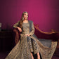 Anaita Grey Embroidered Net Anarkali Suit