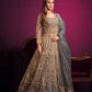 Anaita Grey Embroidered Net Anarkali Suit