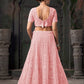 Monjolika Fashion Light pink Net Lehenga Choli In Thread Embroidered - Swadesiicart