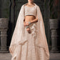 Monjolika Fashion Cream Net Lehenga Choli In Thread Embroidered - Swadesiicart