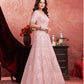 Monjolika Fashion Baby pink Net Lehenga Choli In Thread Embroidered - Swadesiicart