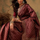 Sangria Woven Design Zari Banarasi Saree | Swadesiicart