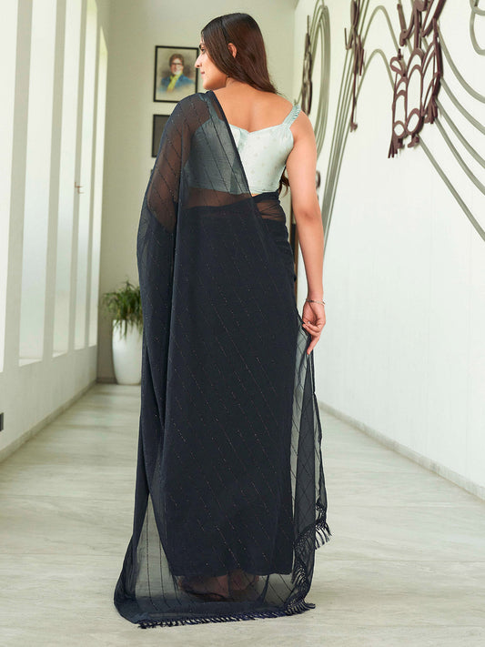 Tikhi Imli Georgette Ready to Wear Saree | Swadesiicart