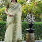 Tikhi Imli Embroidered Organza Saree | Swadesiicart
