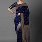Mitera Ethnic Motifs Woven Design Zari Banarasi Saree | Swadesiicart