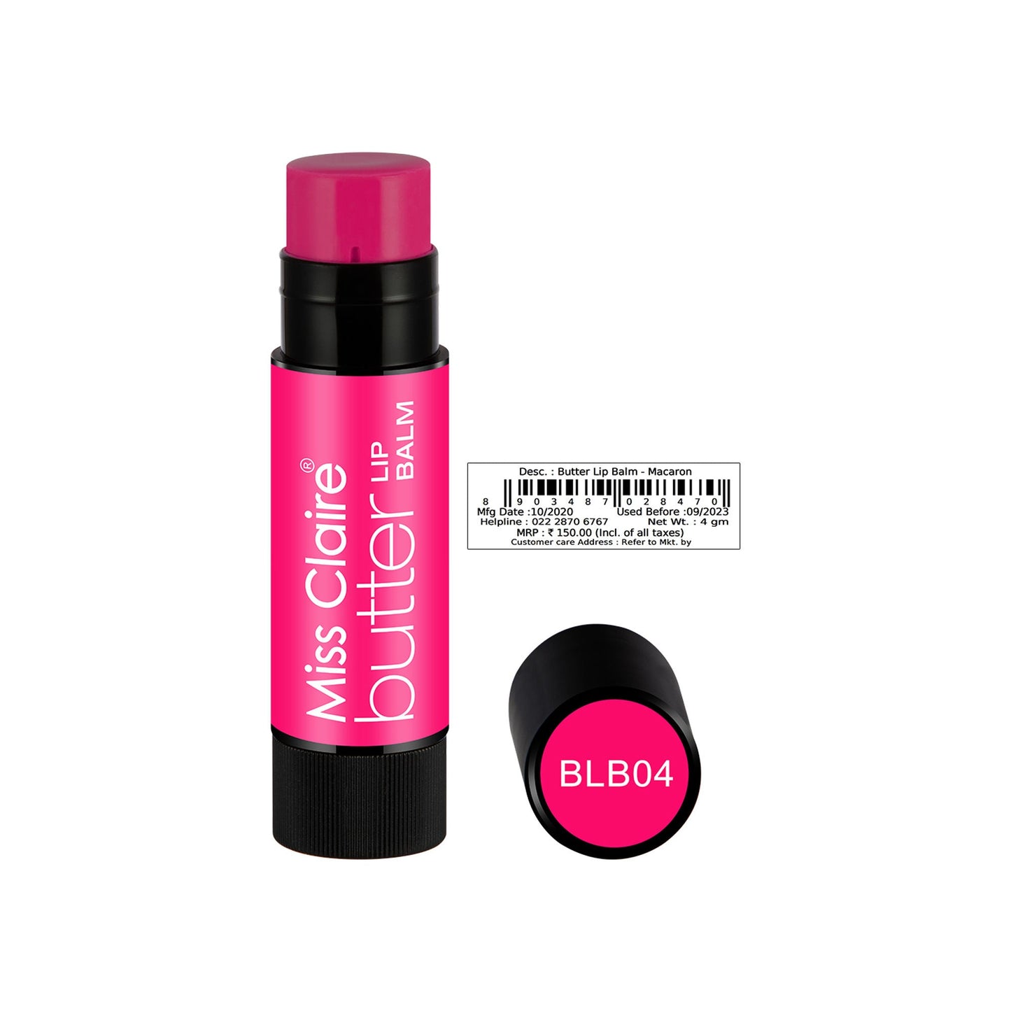 Miss Claire Butter Lip Balm - Macaron | Swadesiicart