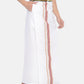Sethukrishna Pack Of 2 White Solid Cotton Readymade Dhoti For Men | Swadesiicart