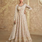 Anaita White Real Georgette Sequins Embroidered Anarkali Salwar Suit