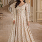 Anaita Cream Georgette Stitched Anarkali Suit with Embroidery Sequence Work