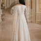 Anaita Cream Georgette Stitched Anarkali Suit with Embroidery Sequence Work