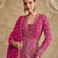 Anaita Pink Real Georgette Sequins Embroidered Anarkali Salwar Suit