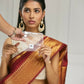 Nuyug 22K Gold-Plated Kundan Stone Studded & Pearl Beaded Chandbalis | Swadesiicart